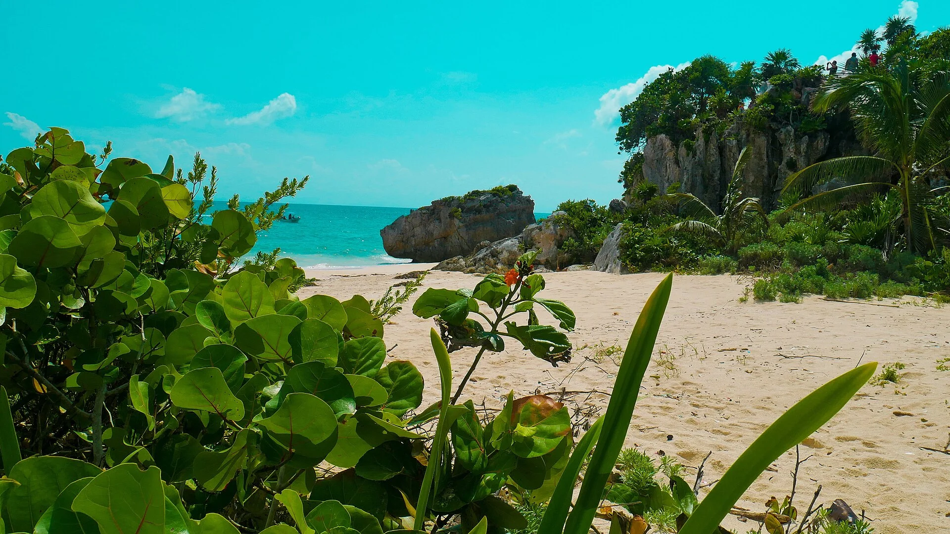 Tulum, ruinas frente al Caribe